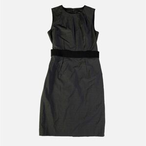 Ann Taylor Charcoal and Black Midi Dress